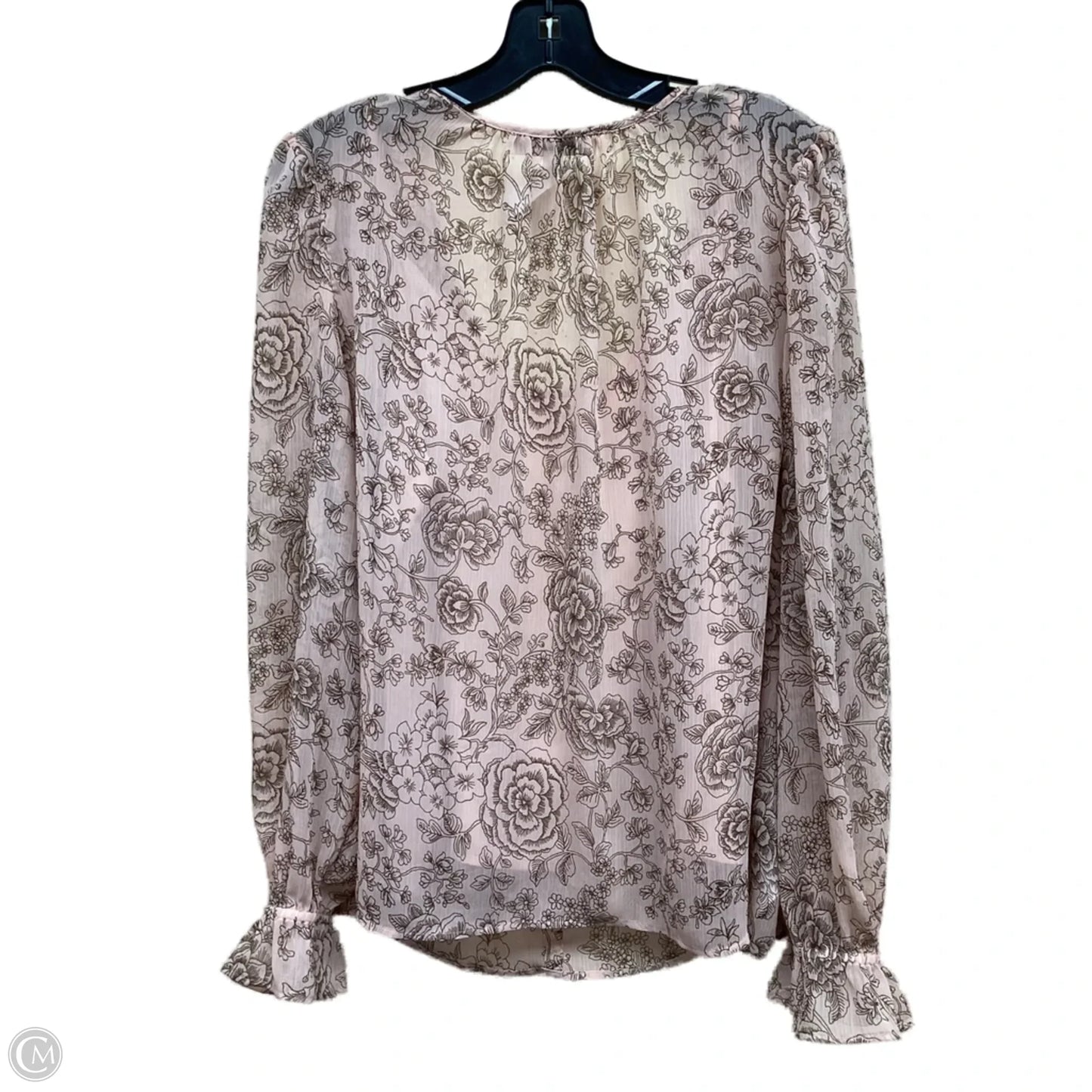 Top Long Sleeve By Loft In Floral Print, Size: Xl