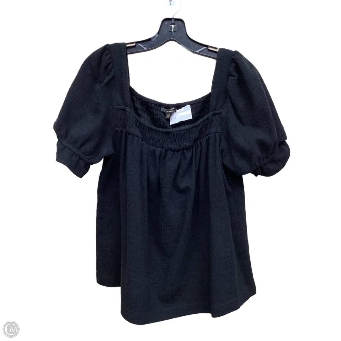 Top Short Sleeve By Current Air In Black, Size: M