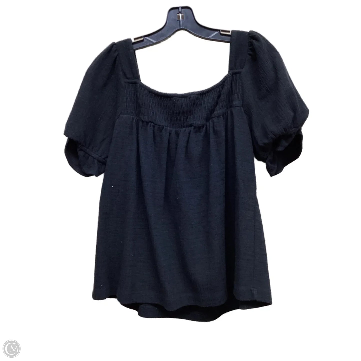 Top Short Sleeve By Current Air In Black, Size: M