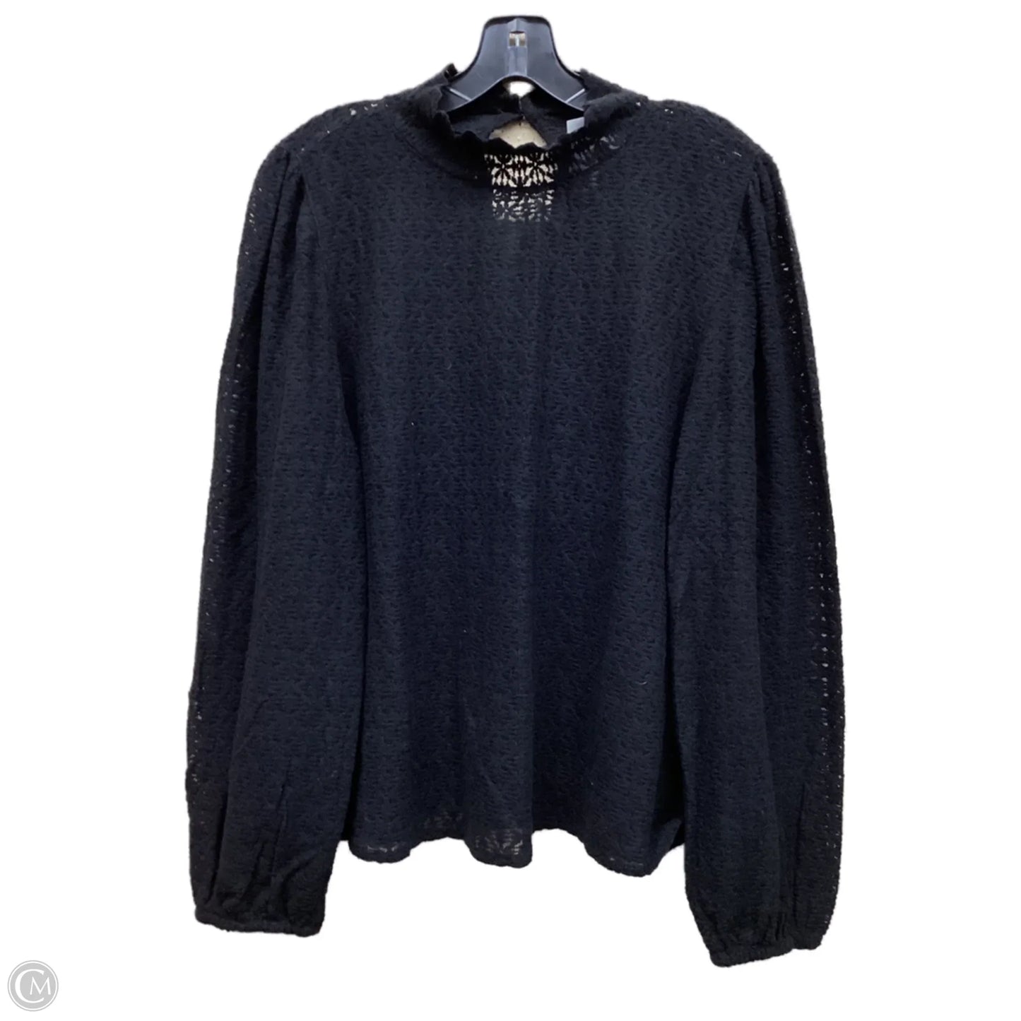 Top Long Sleeve By Loft In Black, Size: Xl