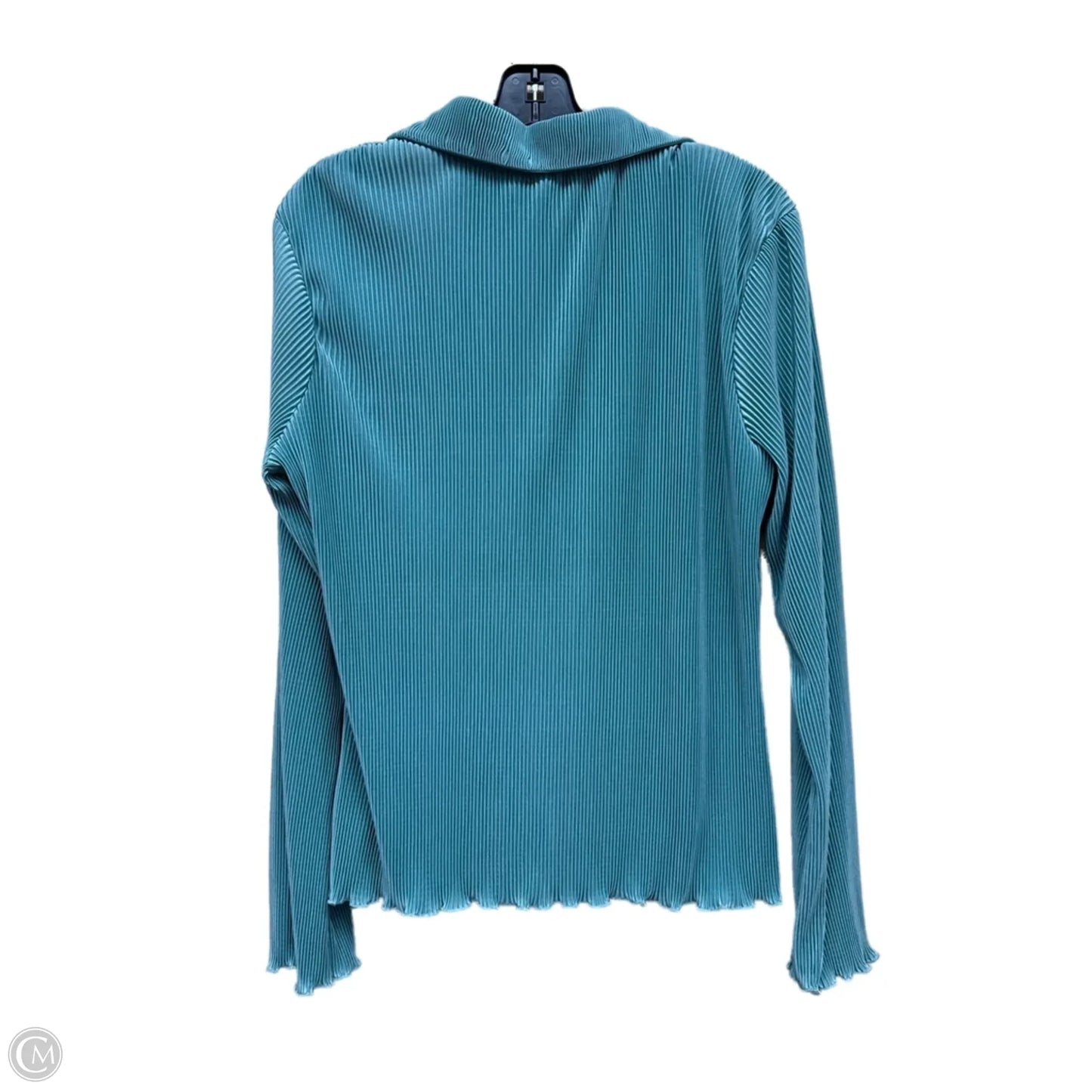 Top Long Sleeve By Dolan Left Coast In Teal, Size: L