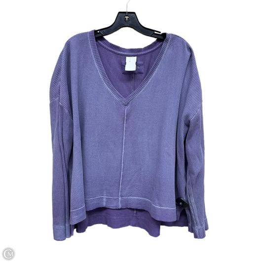 Top Long Sleeve By Pilcro In Purple, Size: M