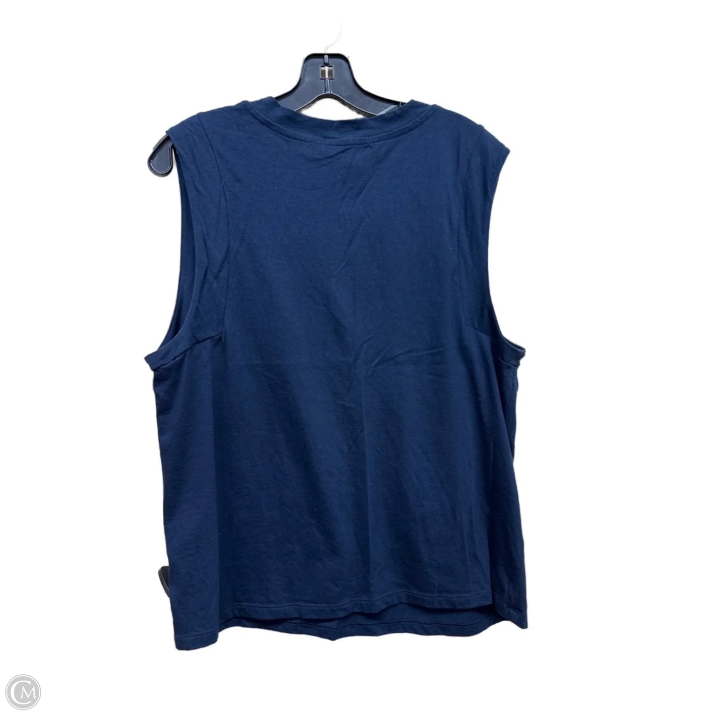 Top Sleeveless By Banana Republic In Navy, Size: L