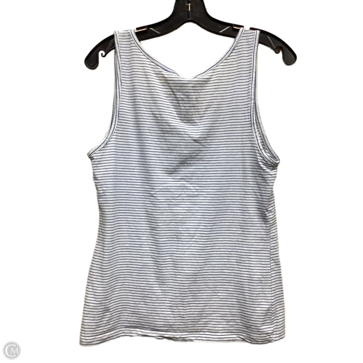 Top Sleeveless By H&m In Striped Pattern, Size: L