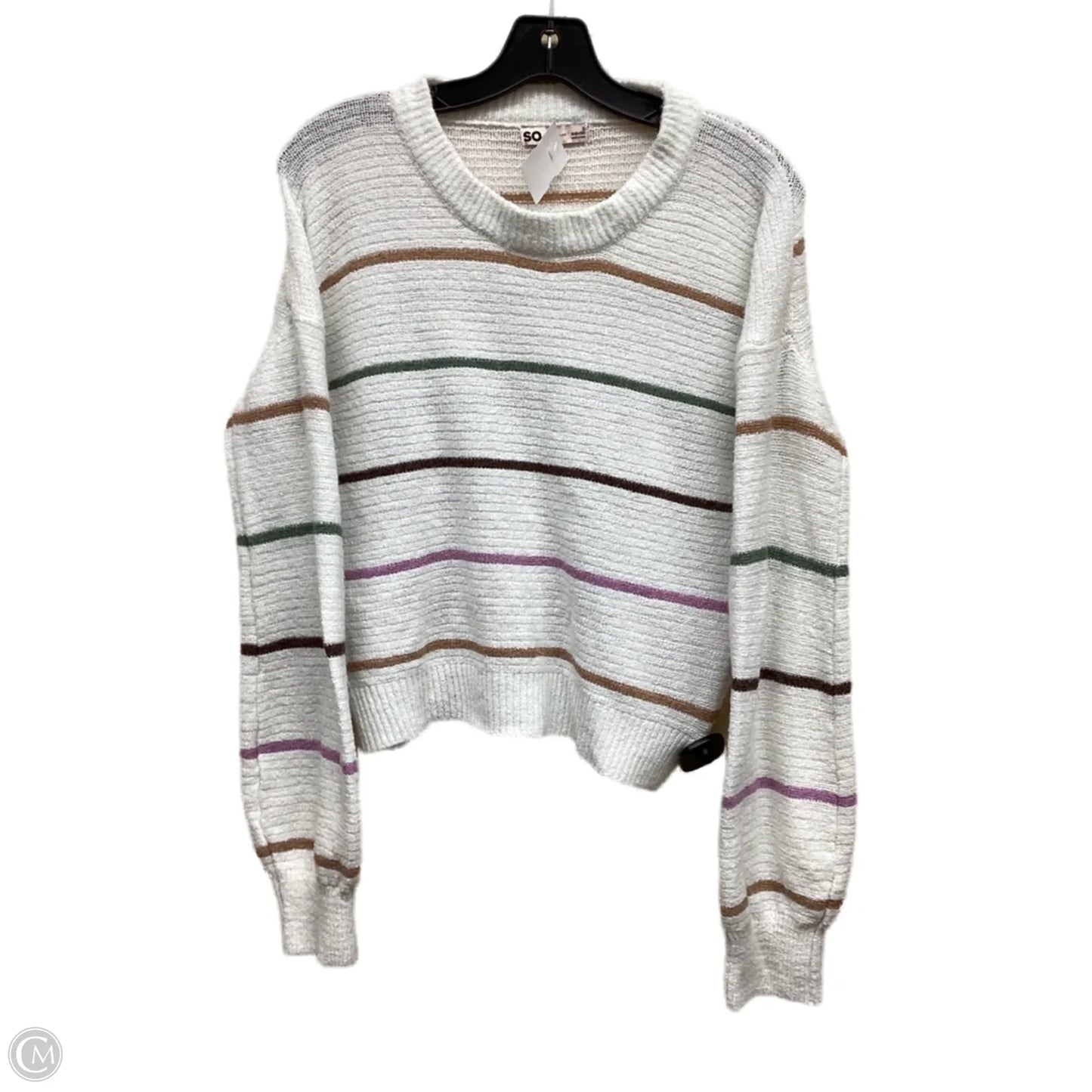 Sweater By So In Striped Pattern, Size: S