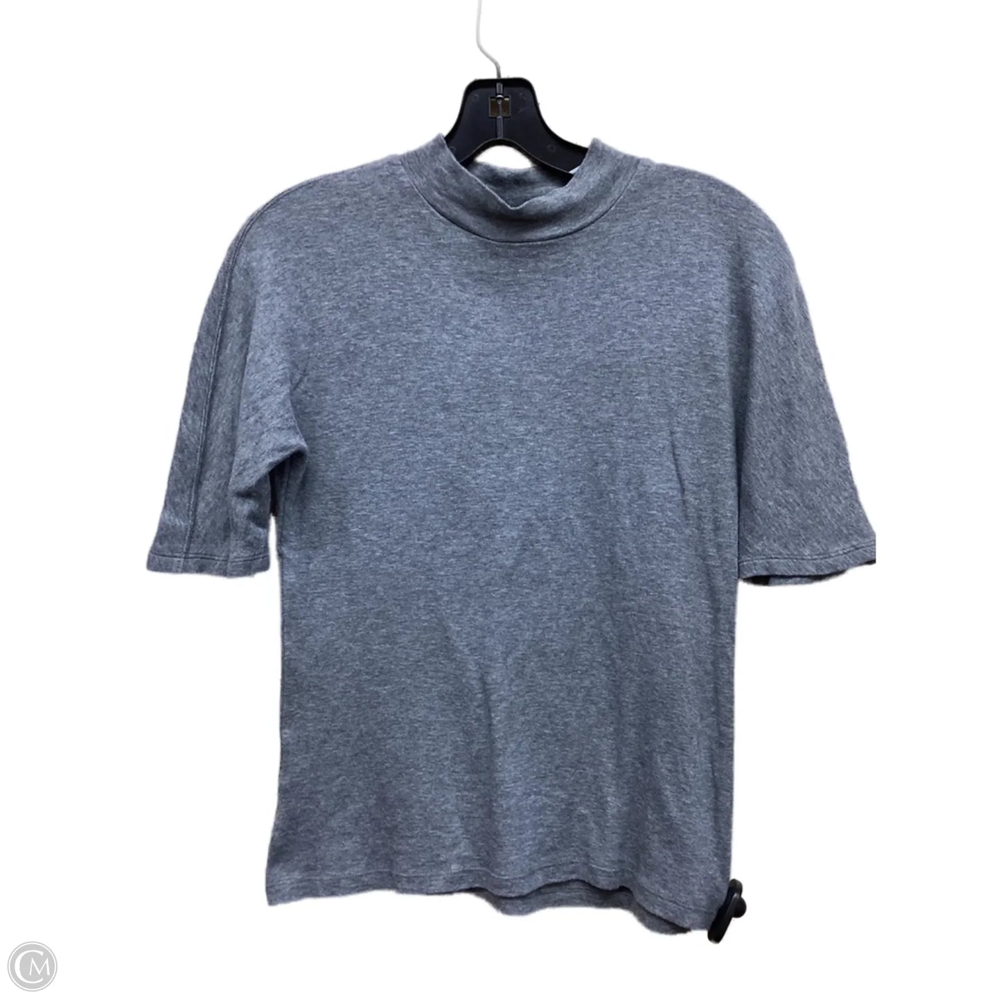 Top Short Sleeve By Ann Taylor In Grey, Size: S