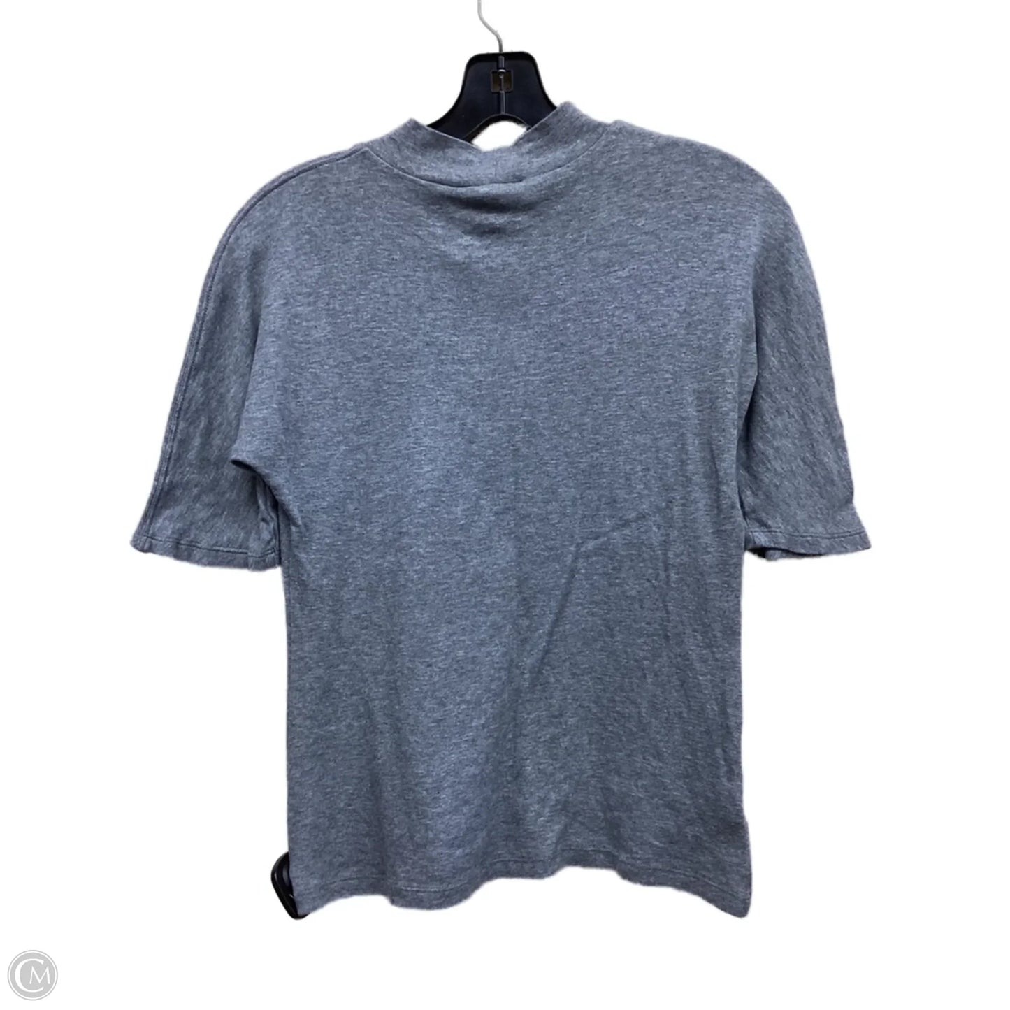Top Short Sleeve By Ann Taylor In Grey, Size: S