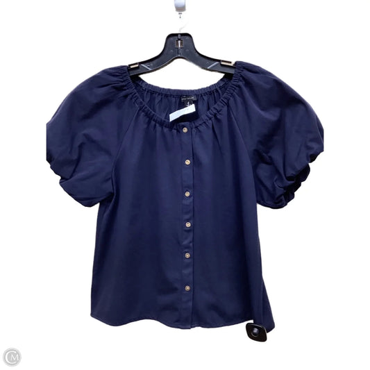 Top Short Sleeve By Ann Taylor In Blue, Size: Xs