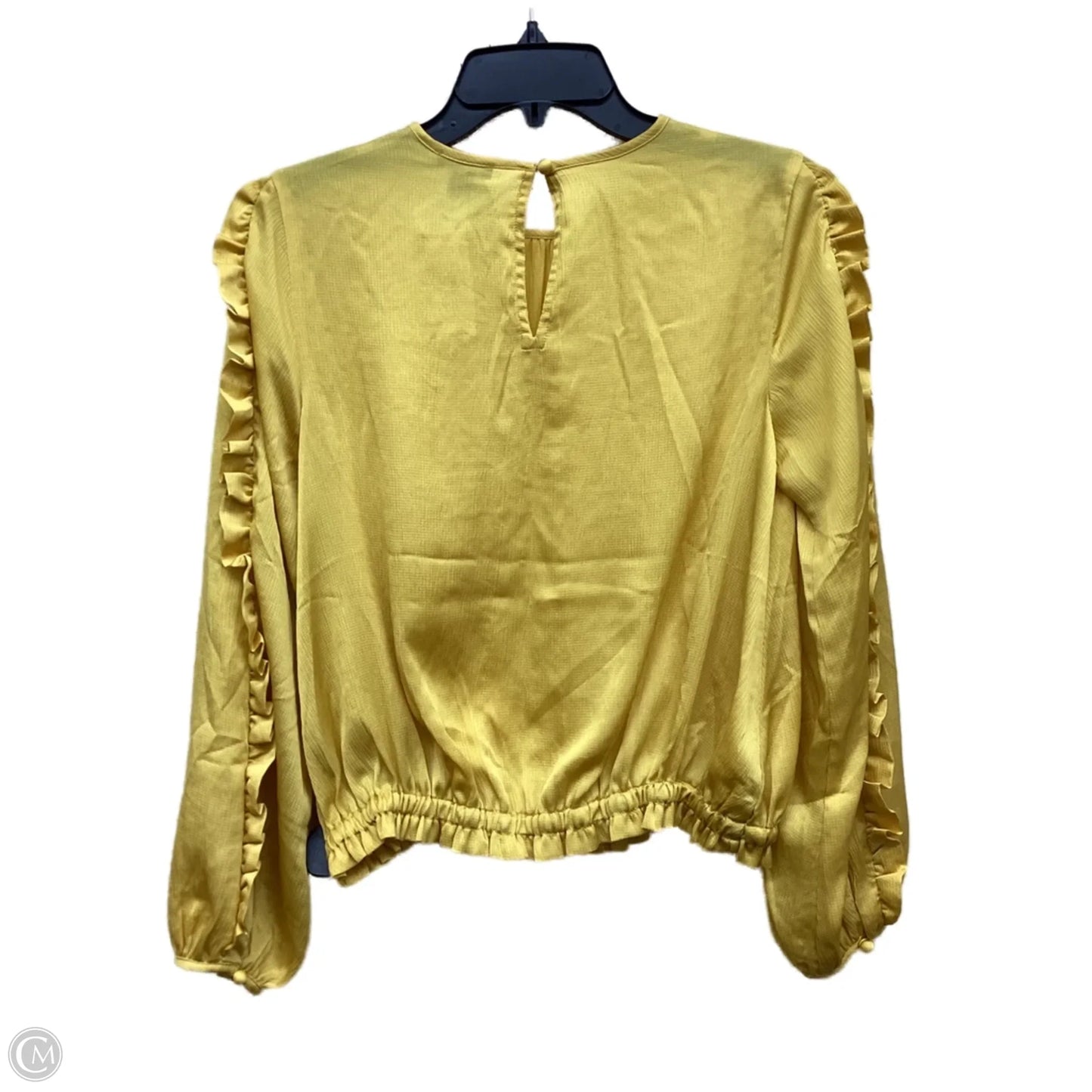 Top Long Sleeve By Ann Taylor In Yellow, Size: Xs