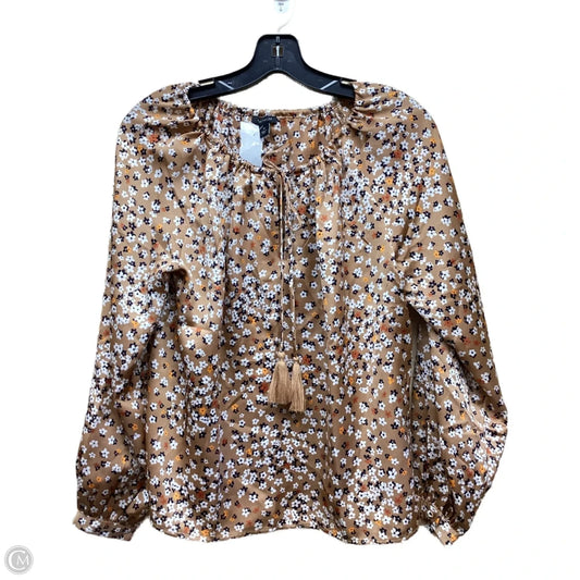 Top Long Sleeve By Ann Taylor In Multi-colored, Size: Xs