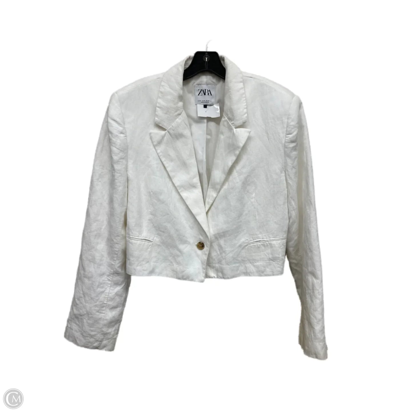 Blazer By Zara In White, Size: Xl