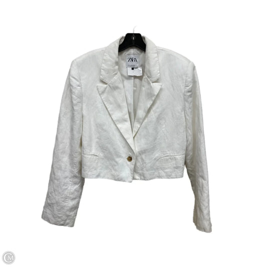 Blazer By Zara In White, Size: Xl