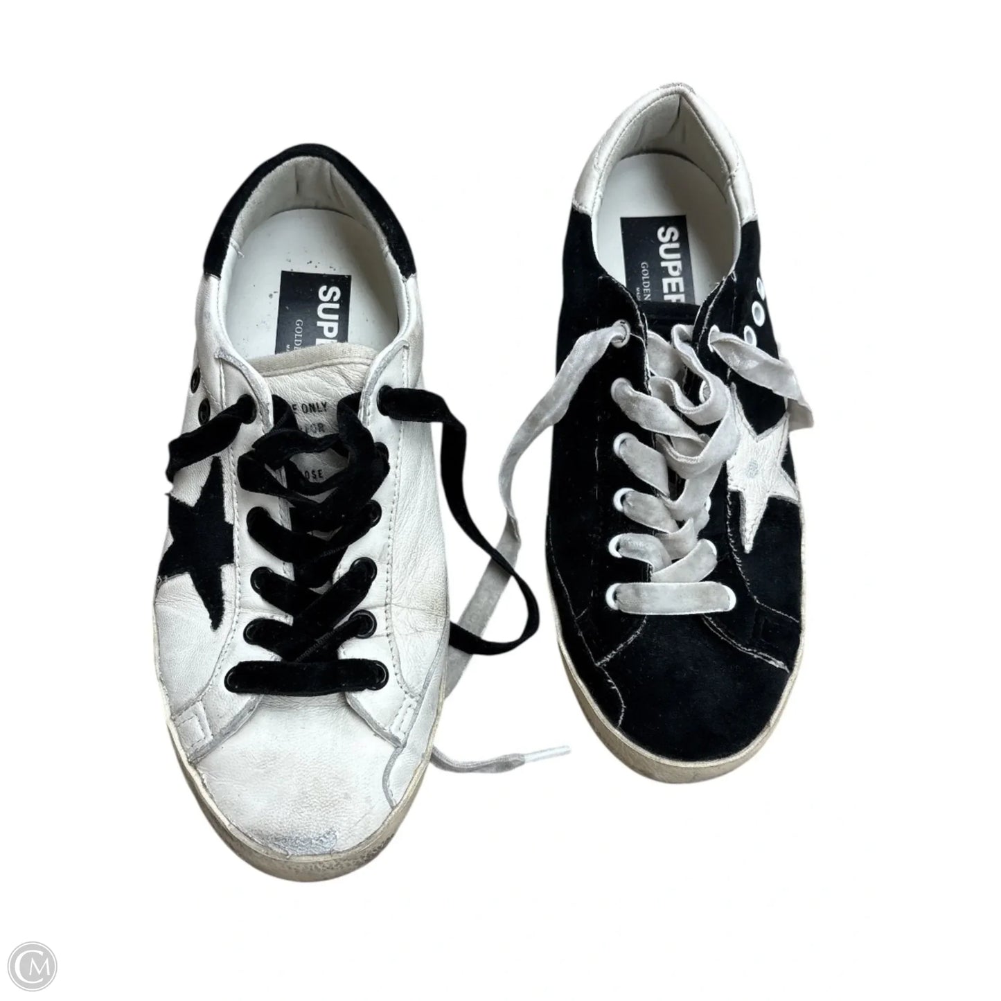 Shoes Luxury Designer By Golden Goose In Black & White