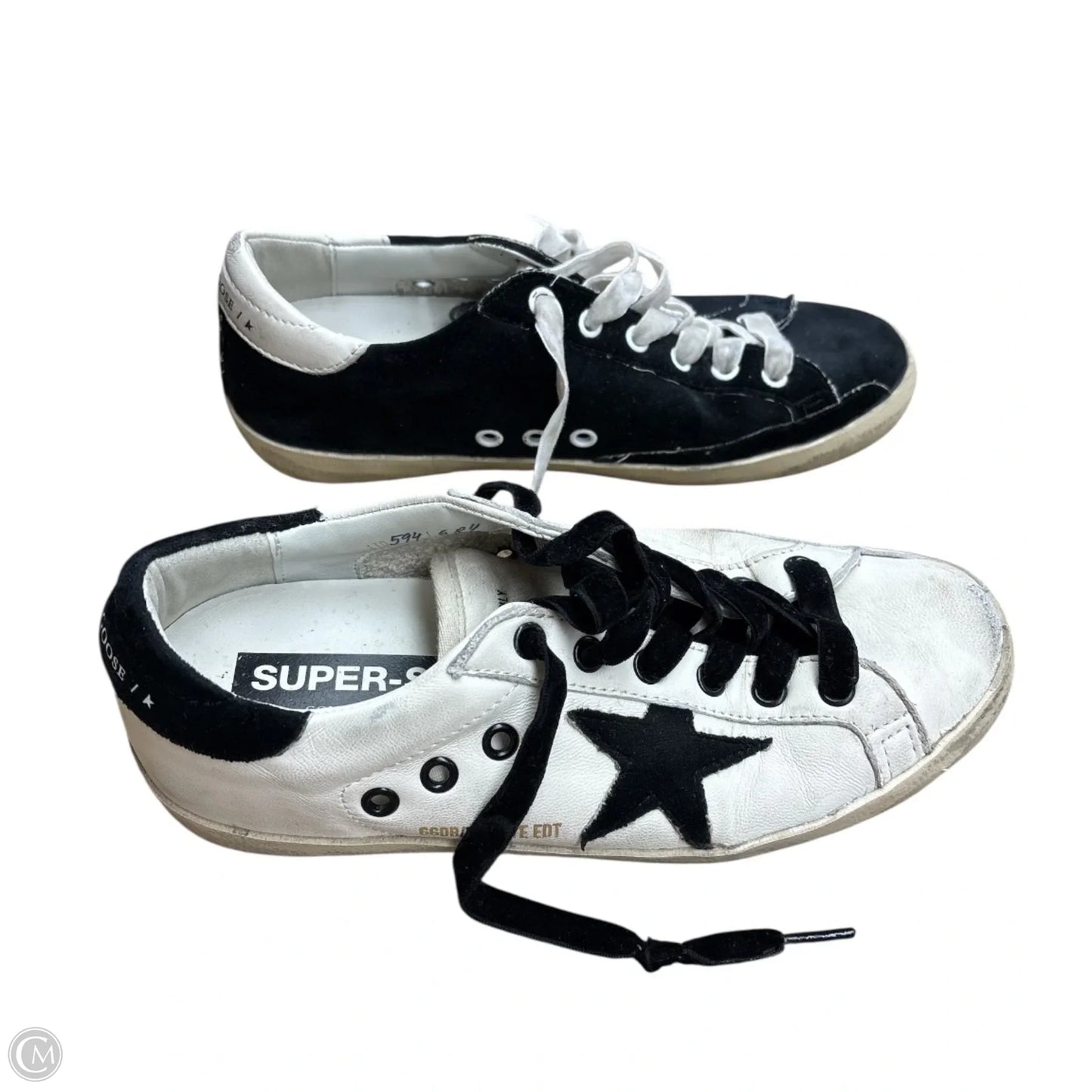 Shoes Luxury Designer By Golden Goose In Black & White