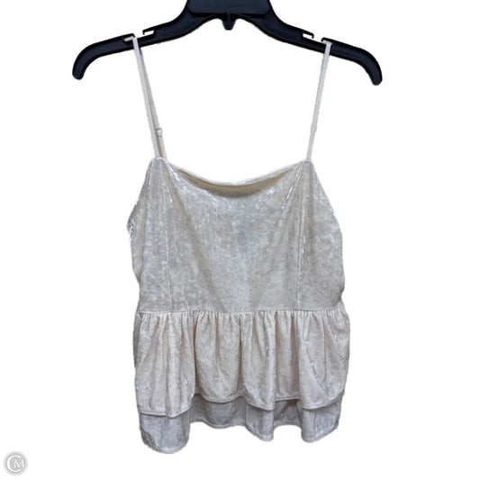 Top Sleeveless By American Eagle In Cream, Size: L