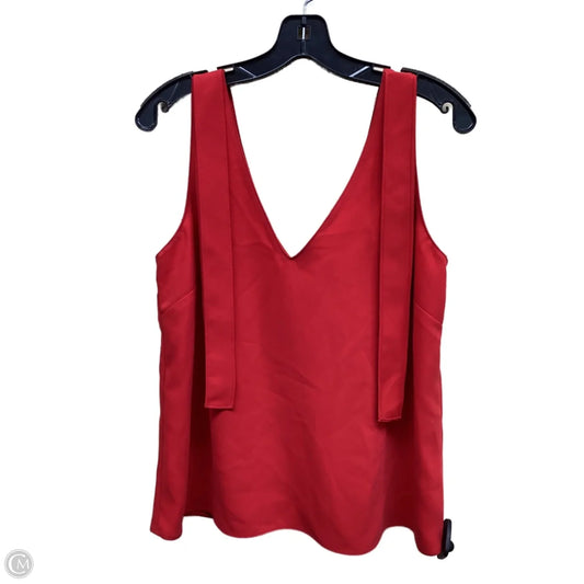 Top Sleeveless By Clothes Mentor In Red, Size: M