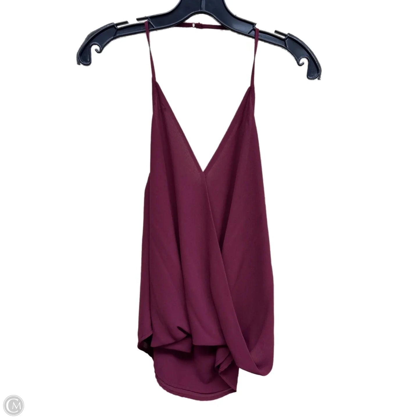Top Sleeveless By Naked Zebra In Maroon, Size: L