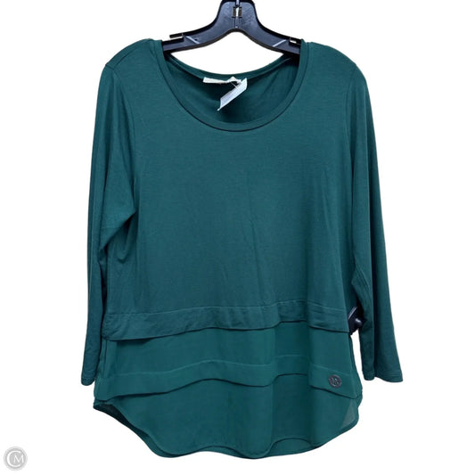 Top Long Sleeve By Michael By Michael Kors In Green, Size: M