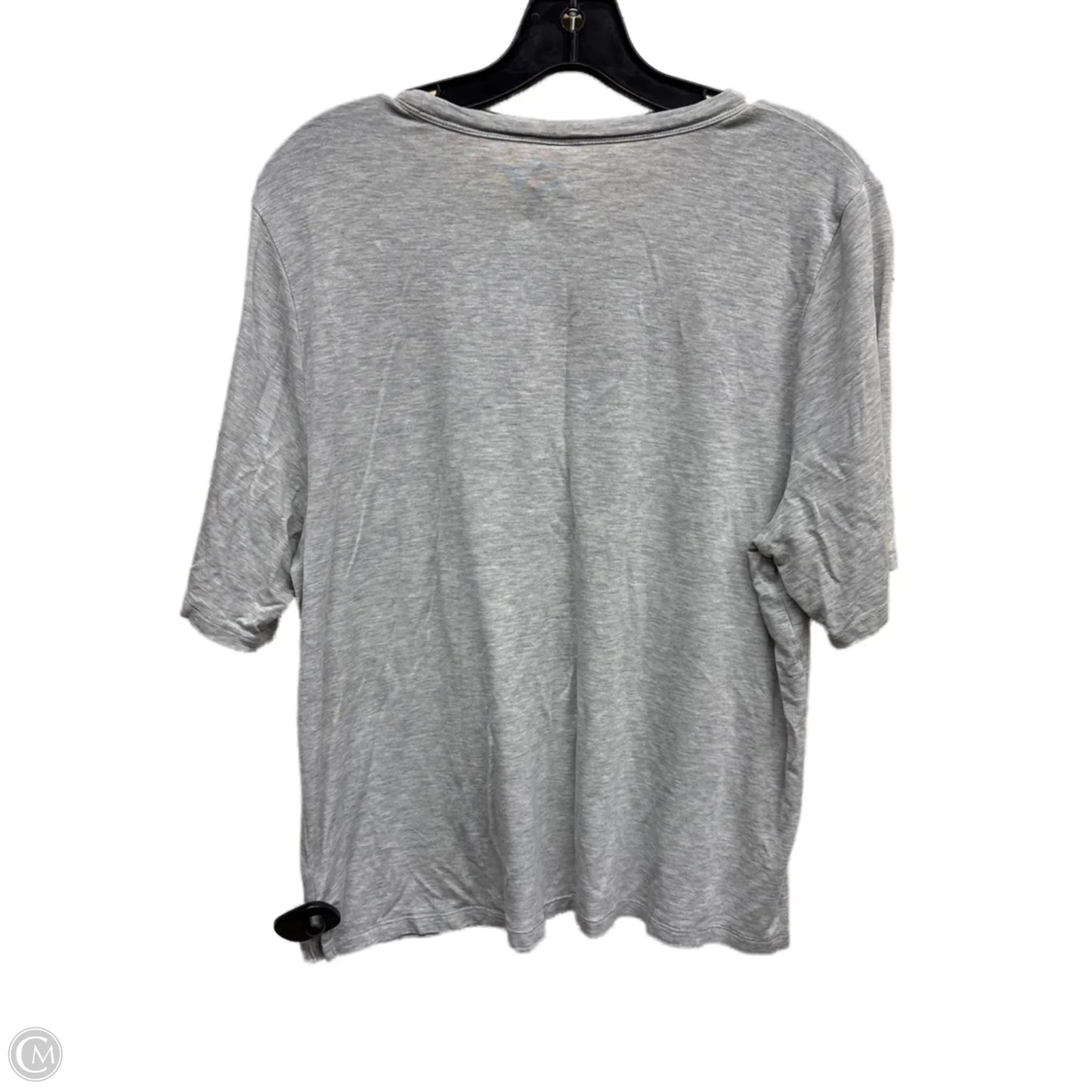 Athletic Top Short Sleeve By Athleta In Grey, Size: M