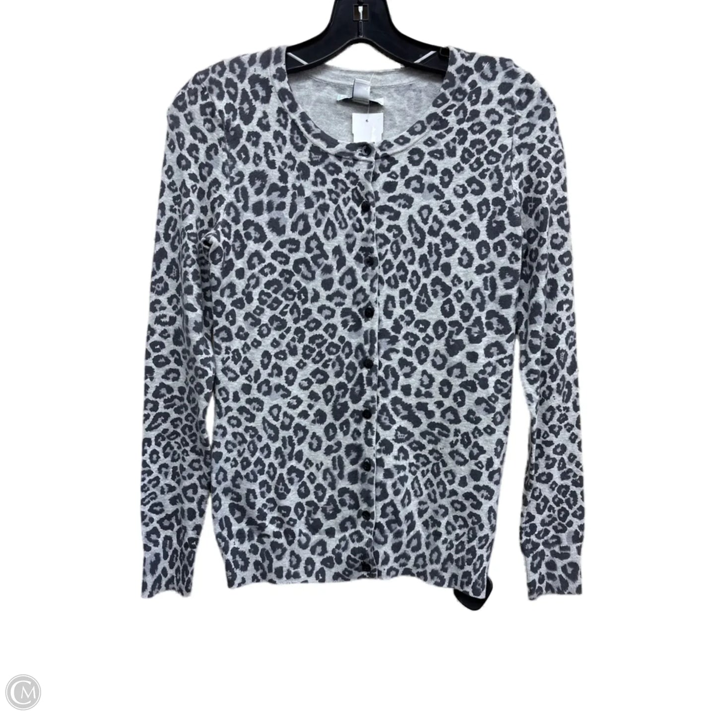 Sweater Cardigan By Old Navy In Animal Print, Size: M