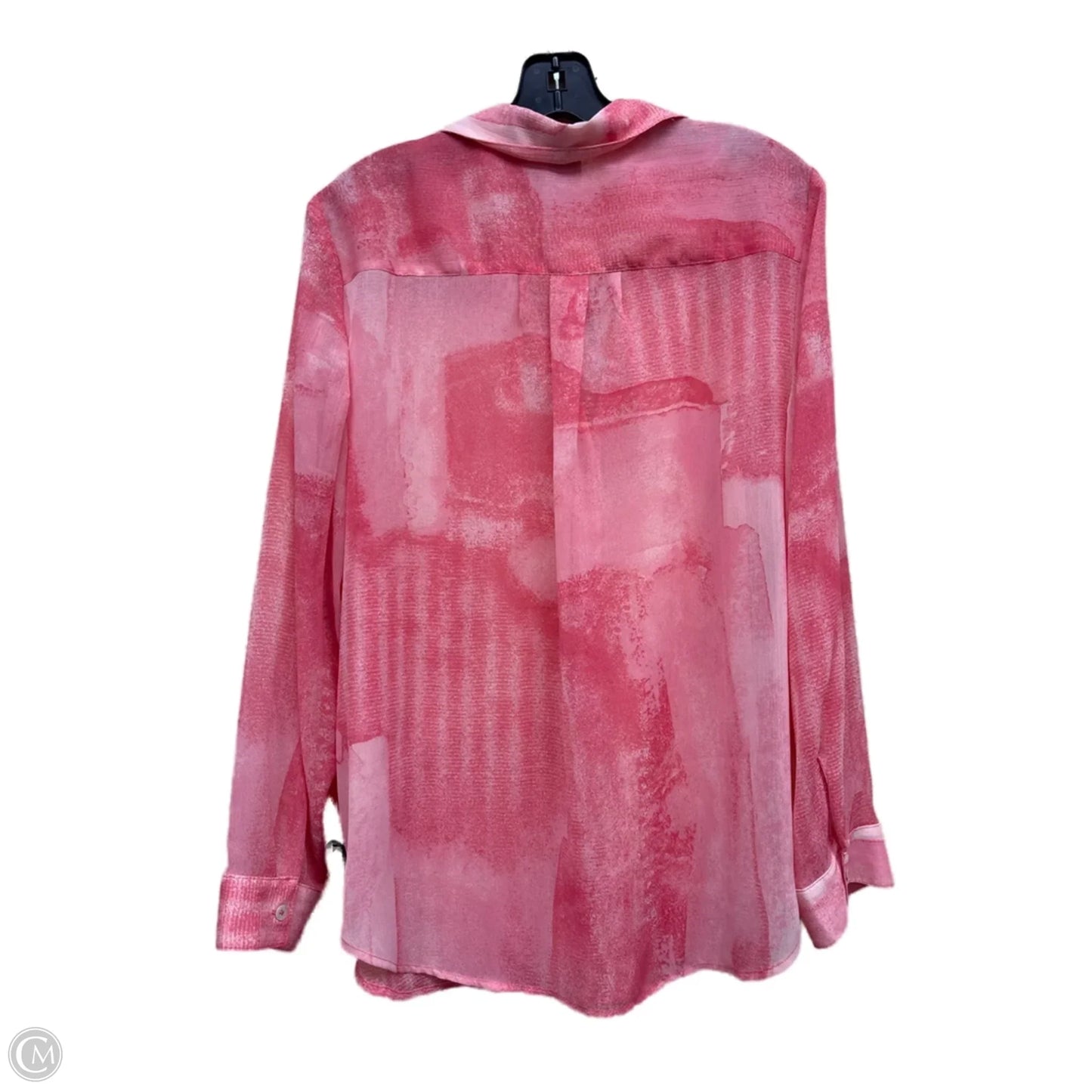 Top Long Sleeve By Chicos In Pink, Size: M