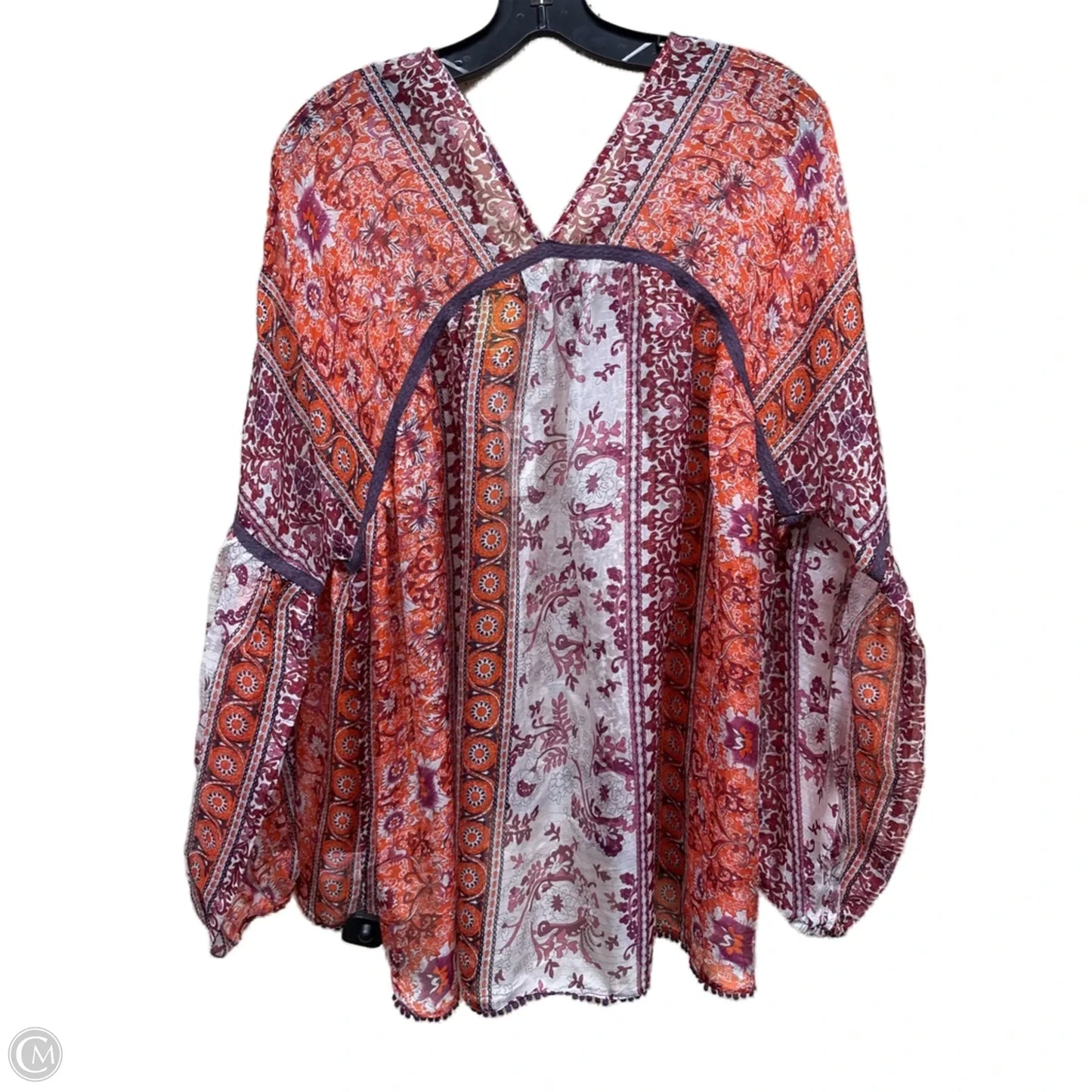 Top Long Sleeve By Maeve In Multi-colored, Size: L