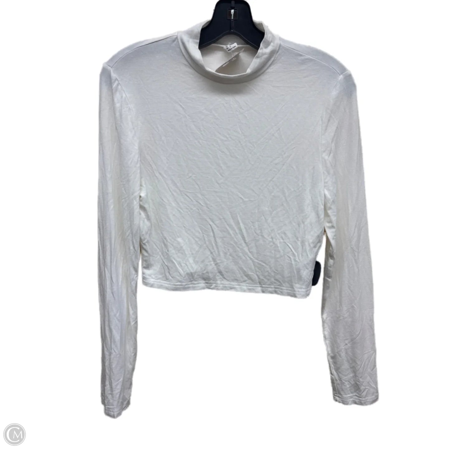 Top Long Sleeve By Clothes Mentor In White, Size: S