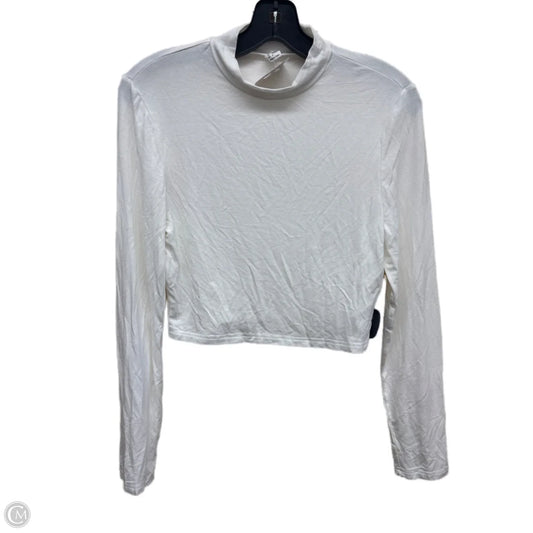 Top Long Sleeve By Clothes Mentor In White, Size: S
