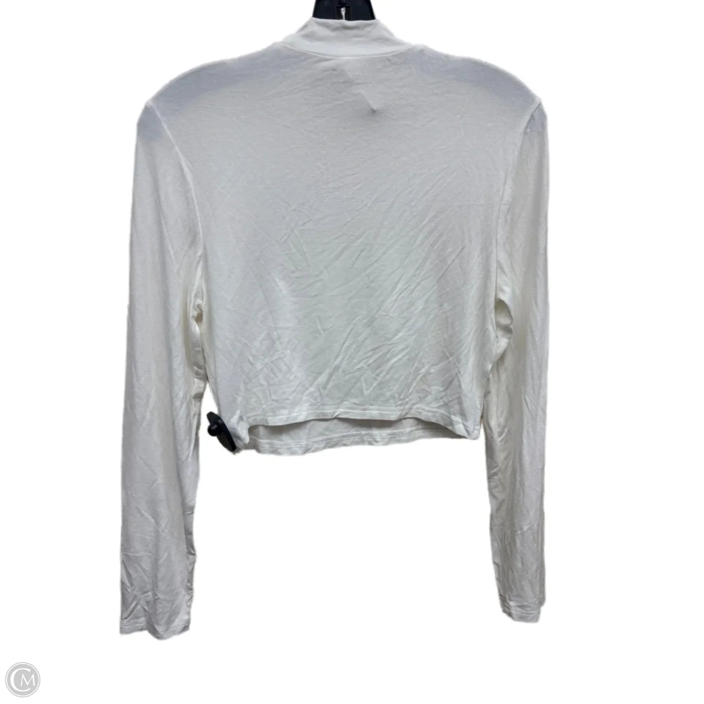 Top Long Sleeve By Clothes Mentor In White, Size: S