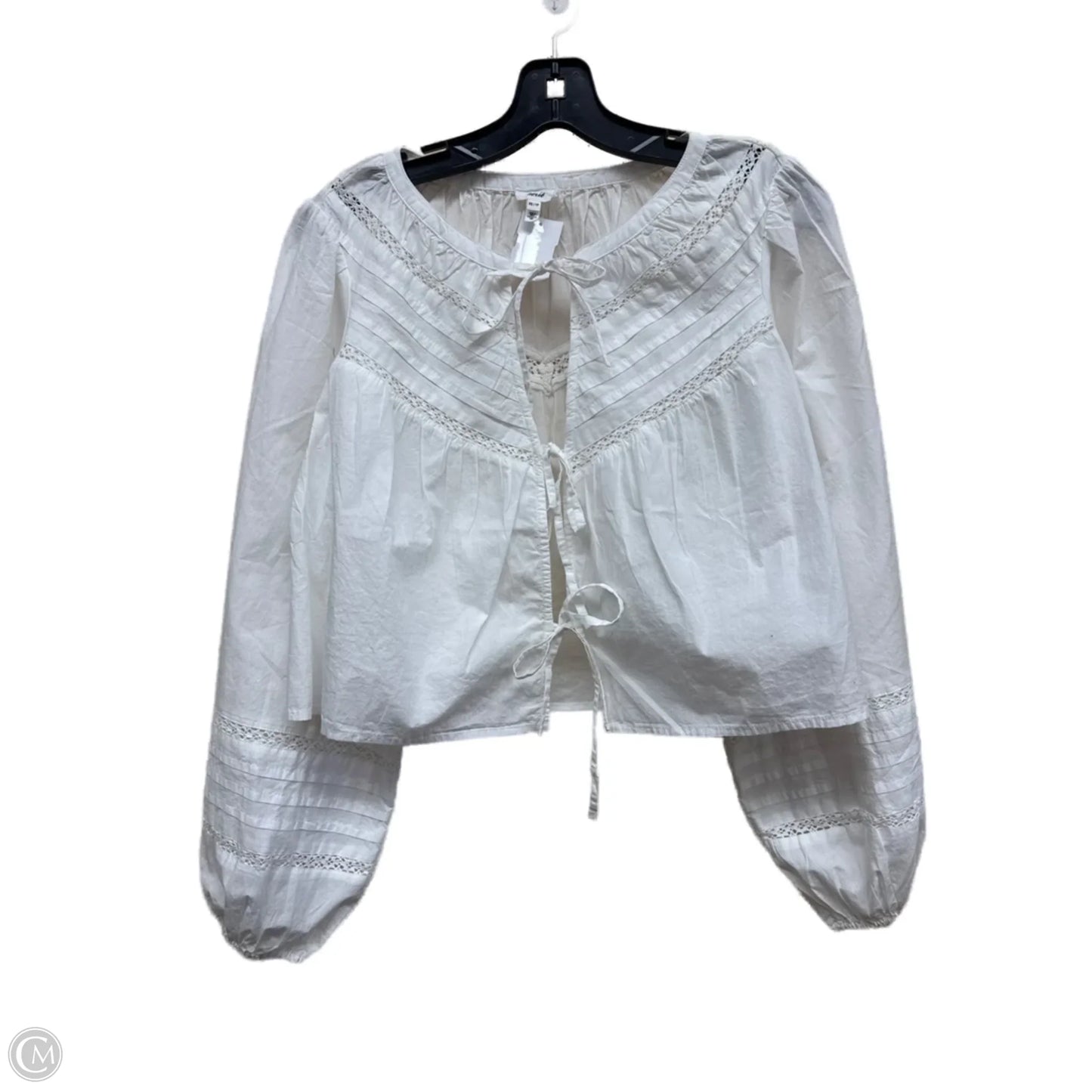 Top Long Sleeve By Aerie In White, Size: Xs