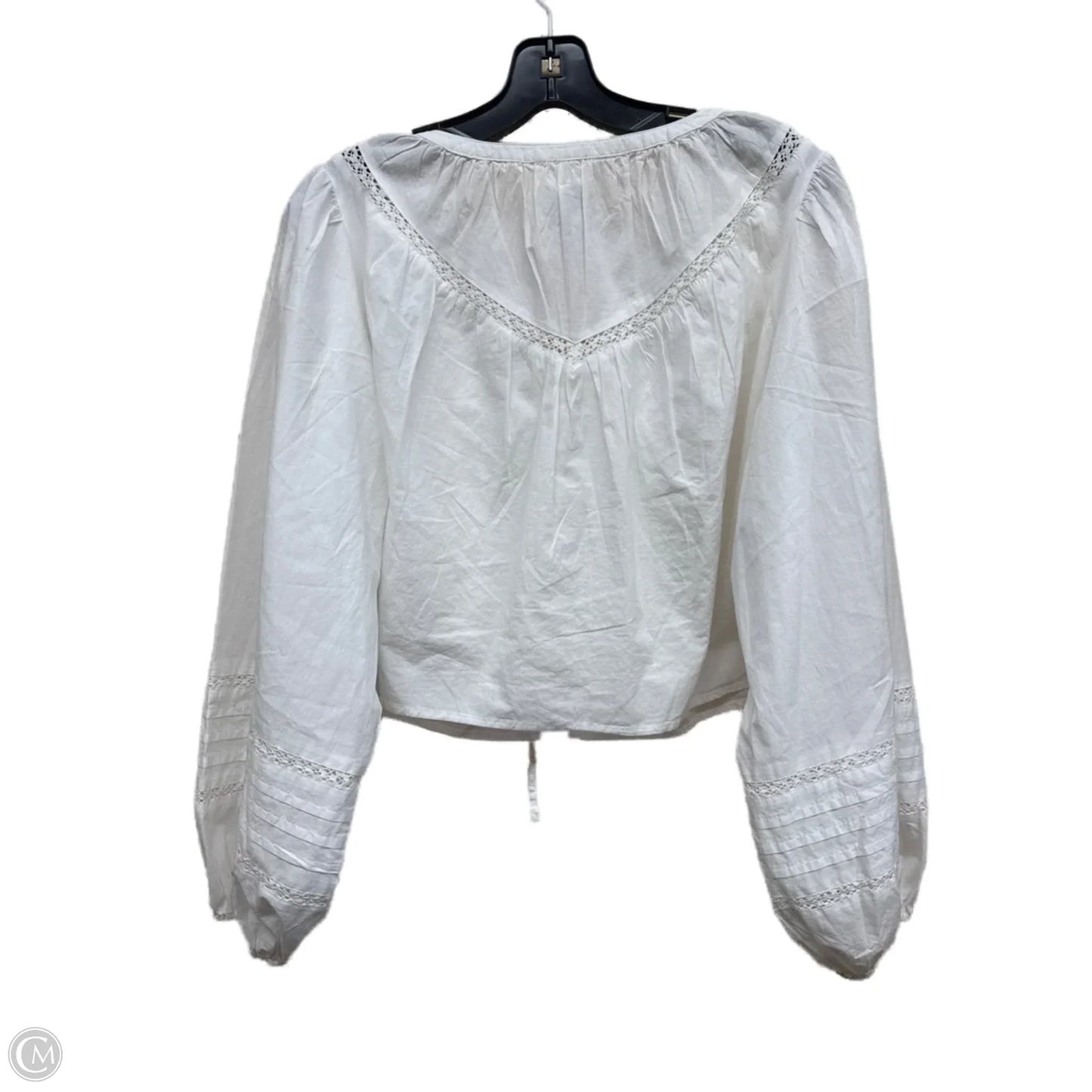 Top Long Sleeve By Aerie In White, Size: Xs