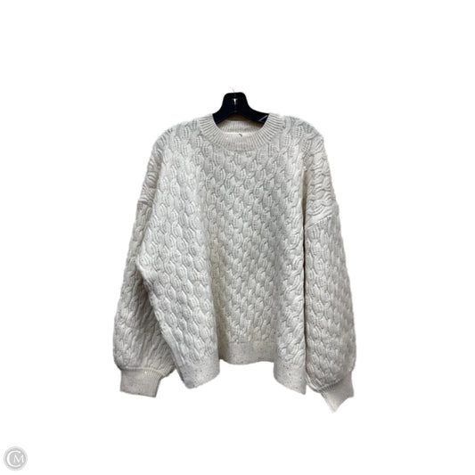 Sweater By Pol In White, Size: L