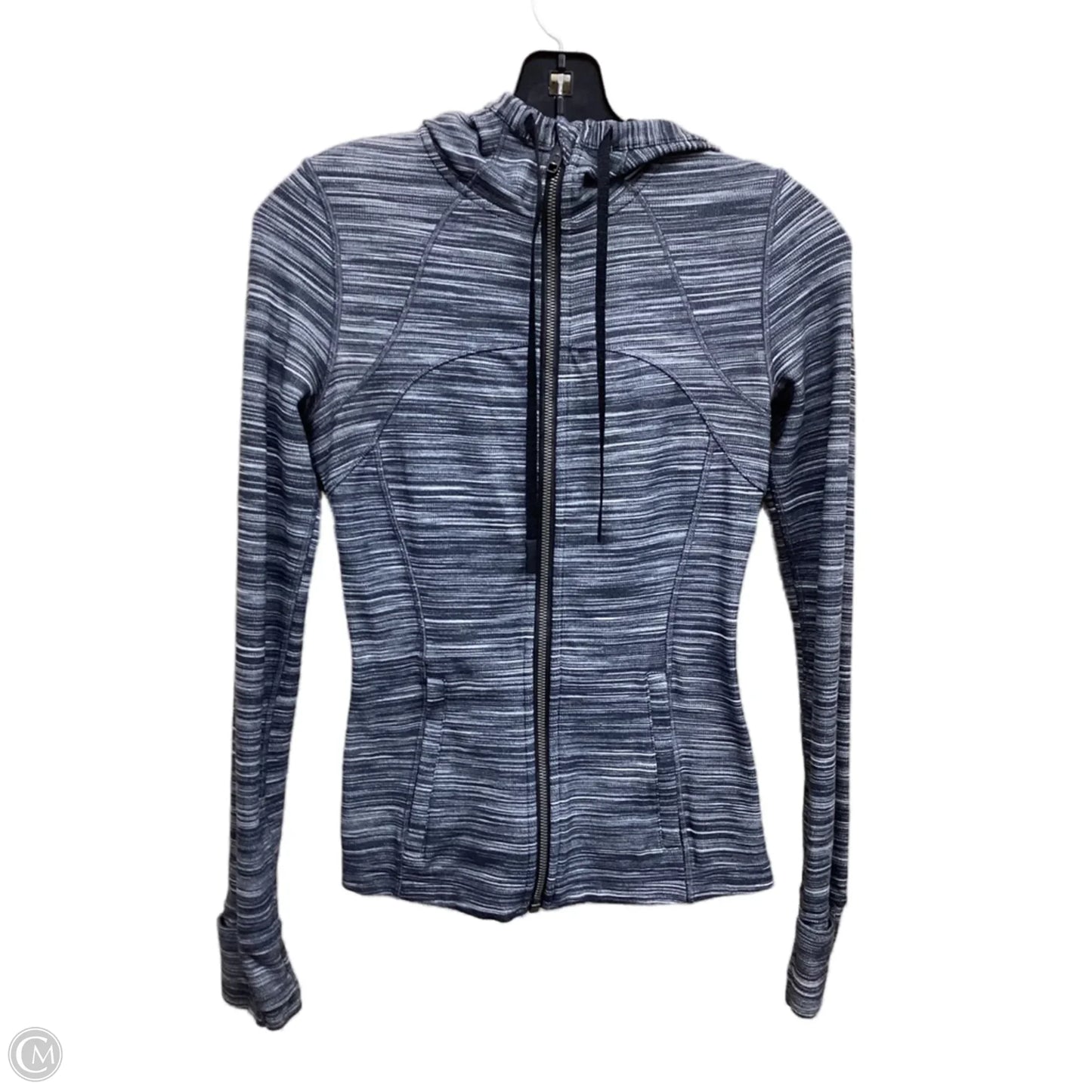 Athletic Jacket By Lululemon In Grey, Size: 4