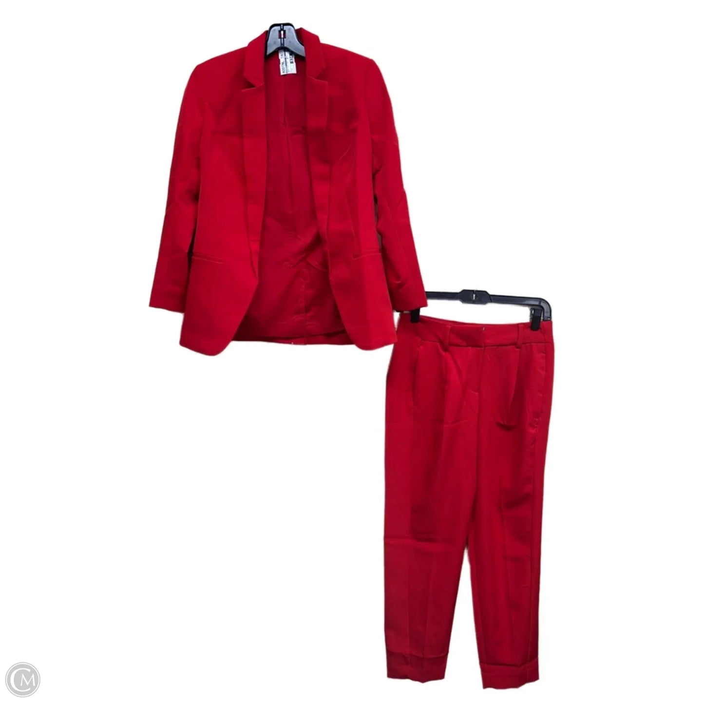 Pants Suit 2pc By Express In Red, Size: 2