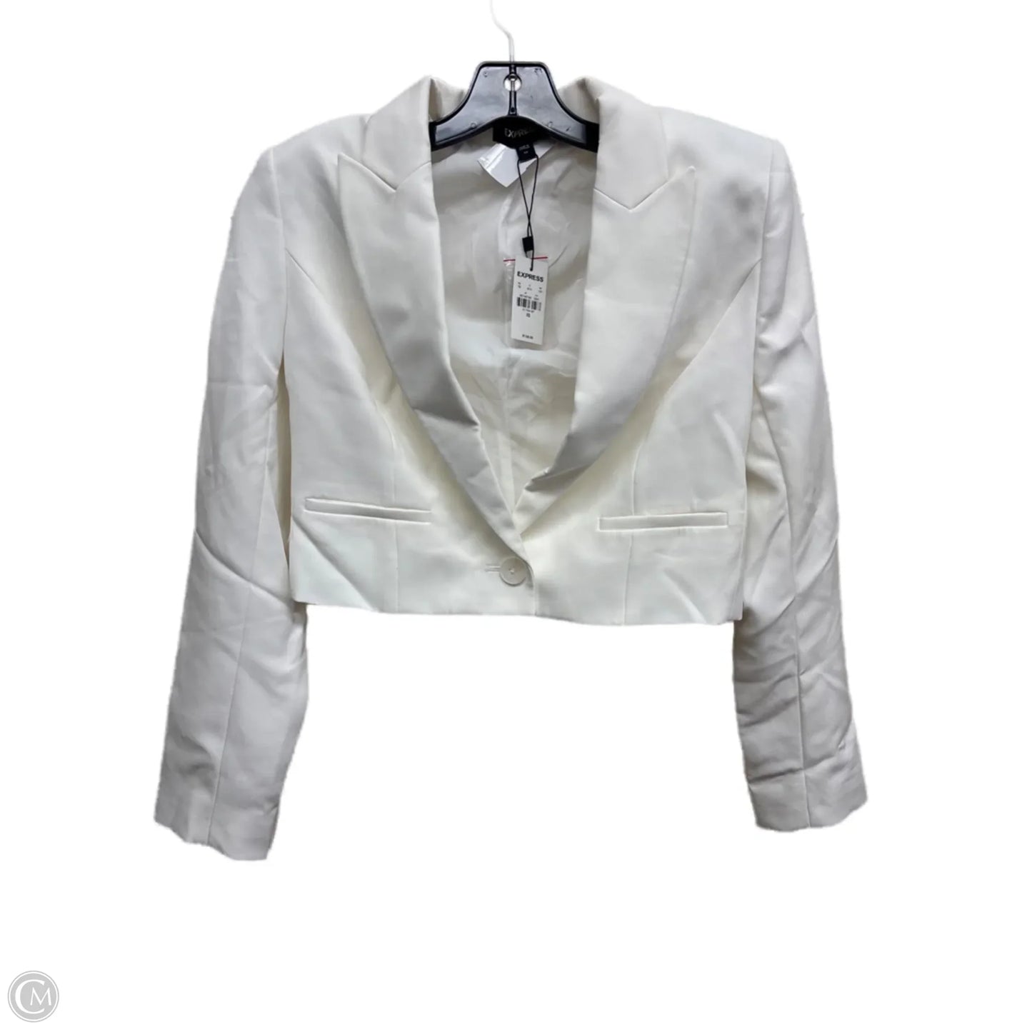 Blazer By Express In White, Size: Xs