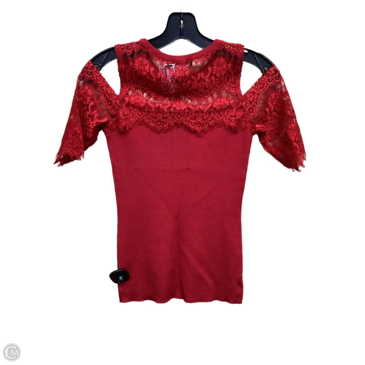 Top Short Sleeve By Inc In Red, Size: Xs