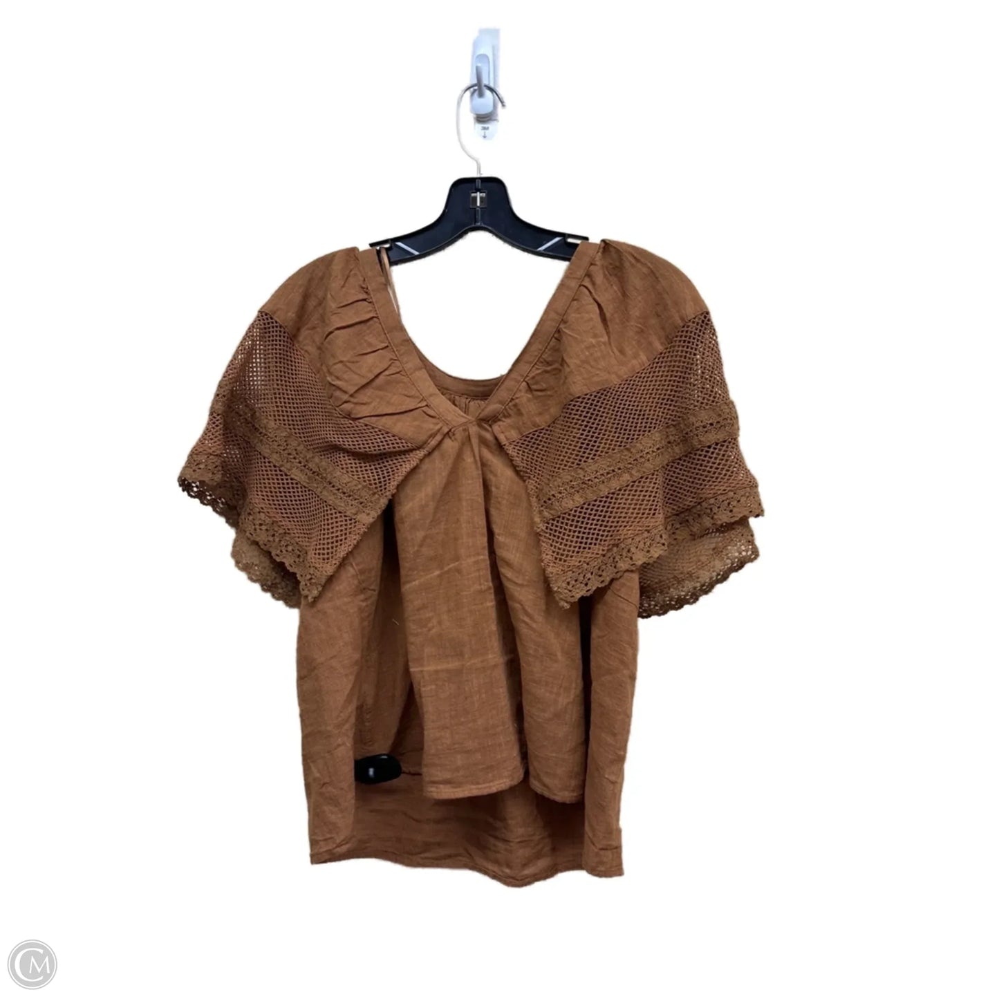 Top Short Sleeve By Old Navy In Brown, Size: Xs