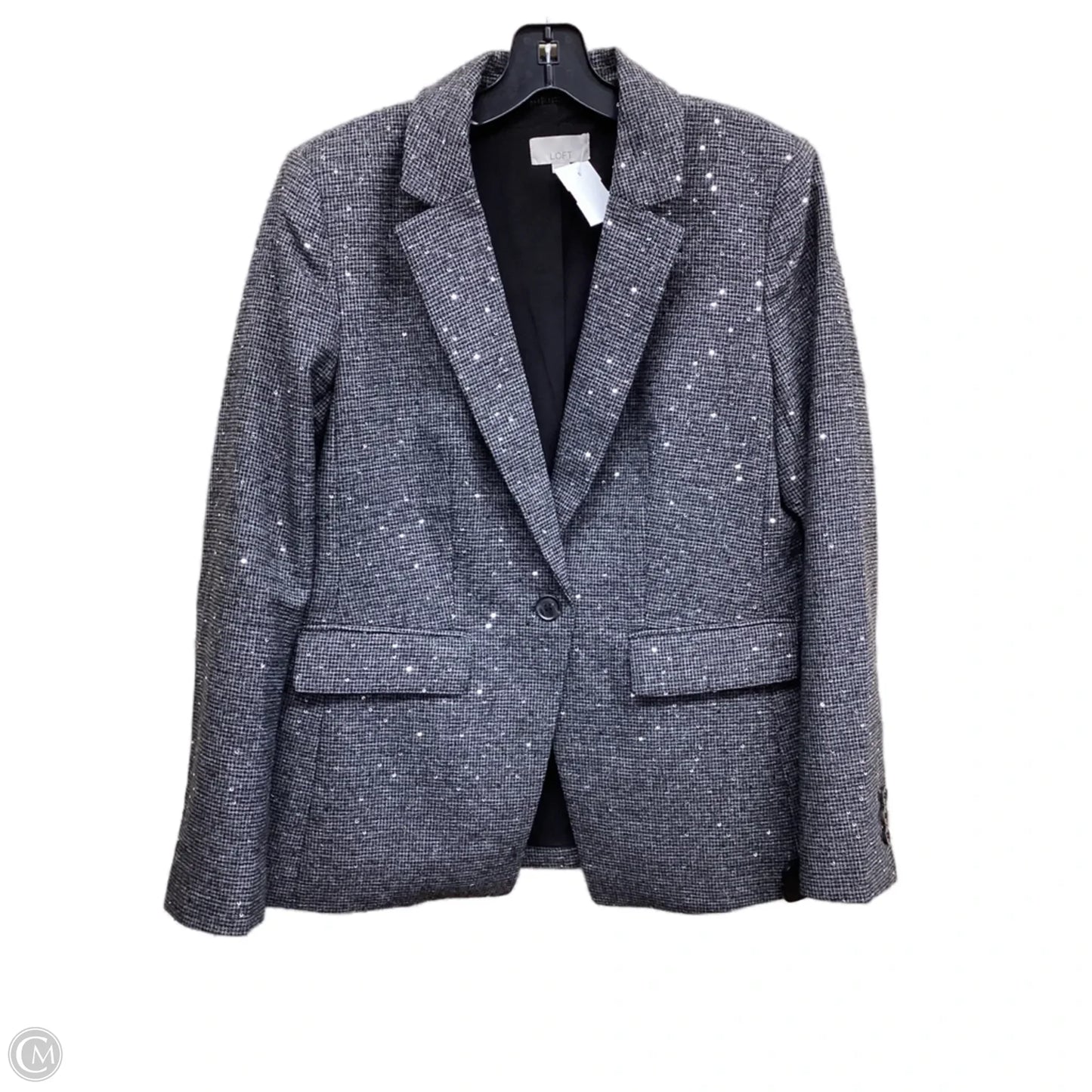 Blazer By Loft In Plaid Pattern, Size: S