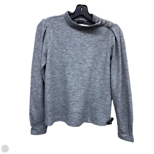 Top Long Sleeve By Ann Taylor In Grey, Size: Xs