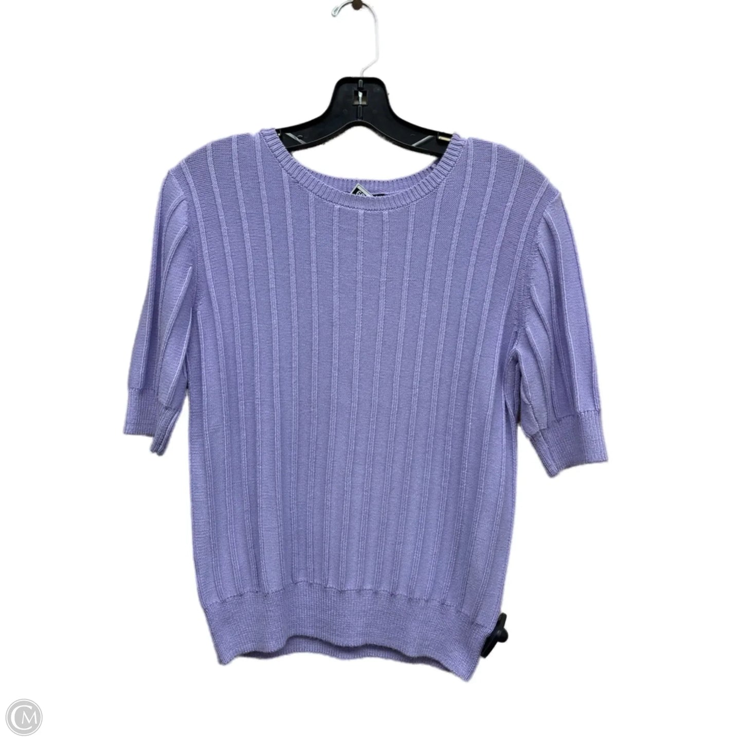 Top Short Sleeve By Ann Taylor In Purple, Size: Xs