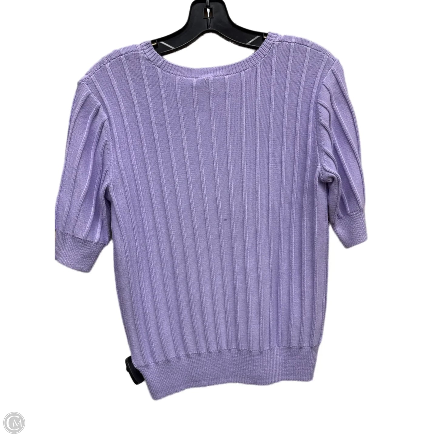 Top Short Sleeve By Ann Taylor In Purple, Size: Xs