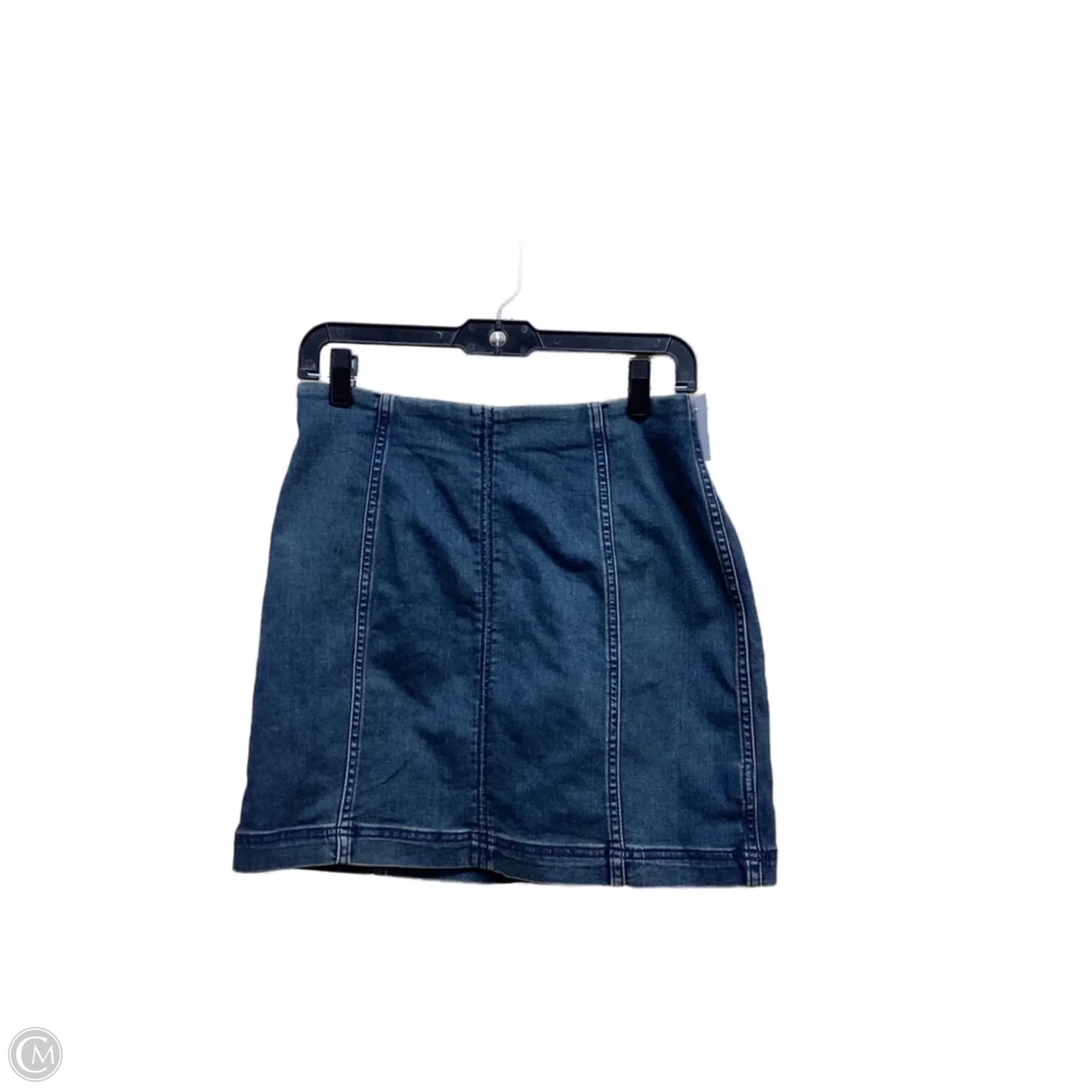 Skirt Mini & Short By Free People In Blue Denim, Size: 10