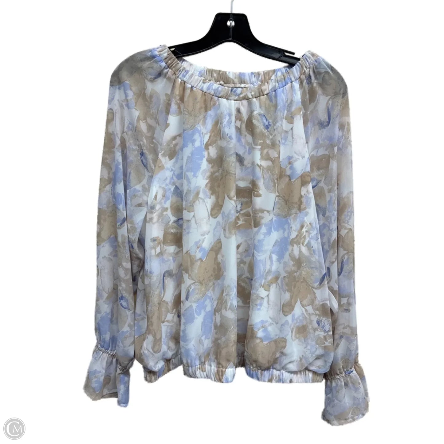 Top Long Sleeve By Nine West In Multi-colored, Size: Xl