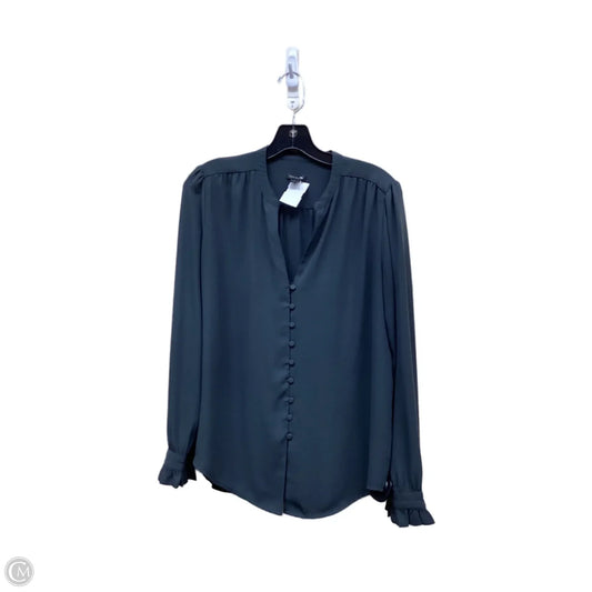 Top Long Sleeve By Ann Taylor In Grey, Size: S