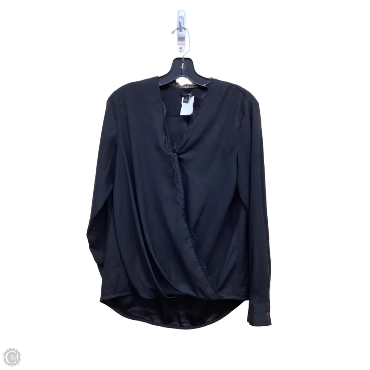 Top Long Sleeve By Ann Taylor In Black, Size: S