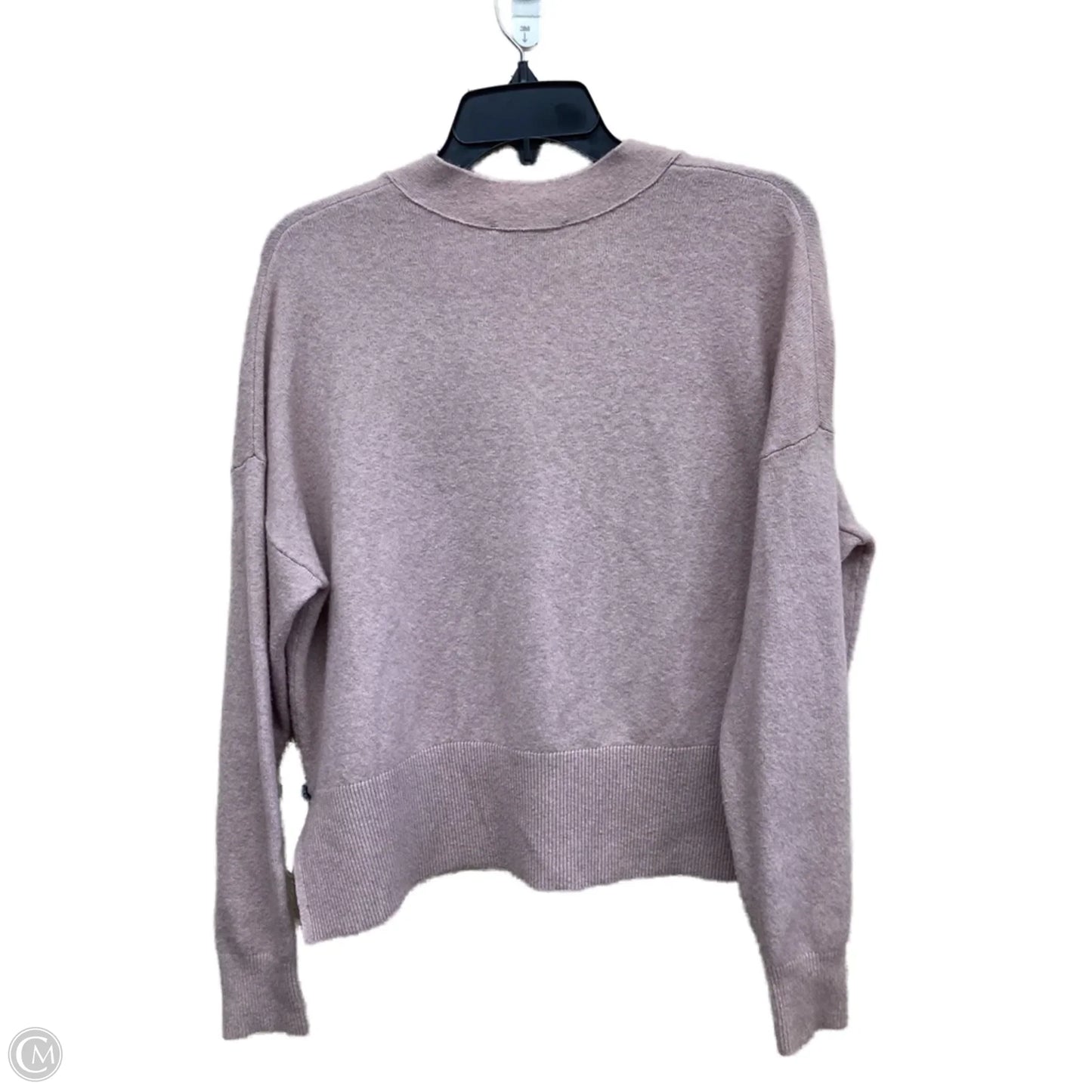 Sweater Cardigan By Ann Taylor In Pink, Size: S