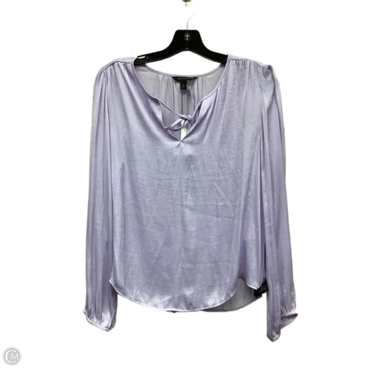 Top Long Sleeve By Banana Republic In Purple, Size: M