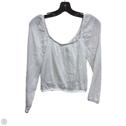 Top Long Sleeve By Cloth & Stone In White, Size: Xxs