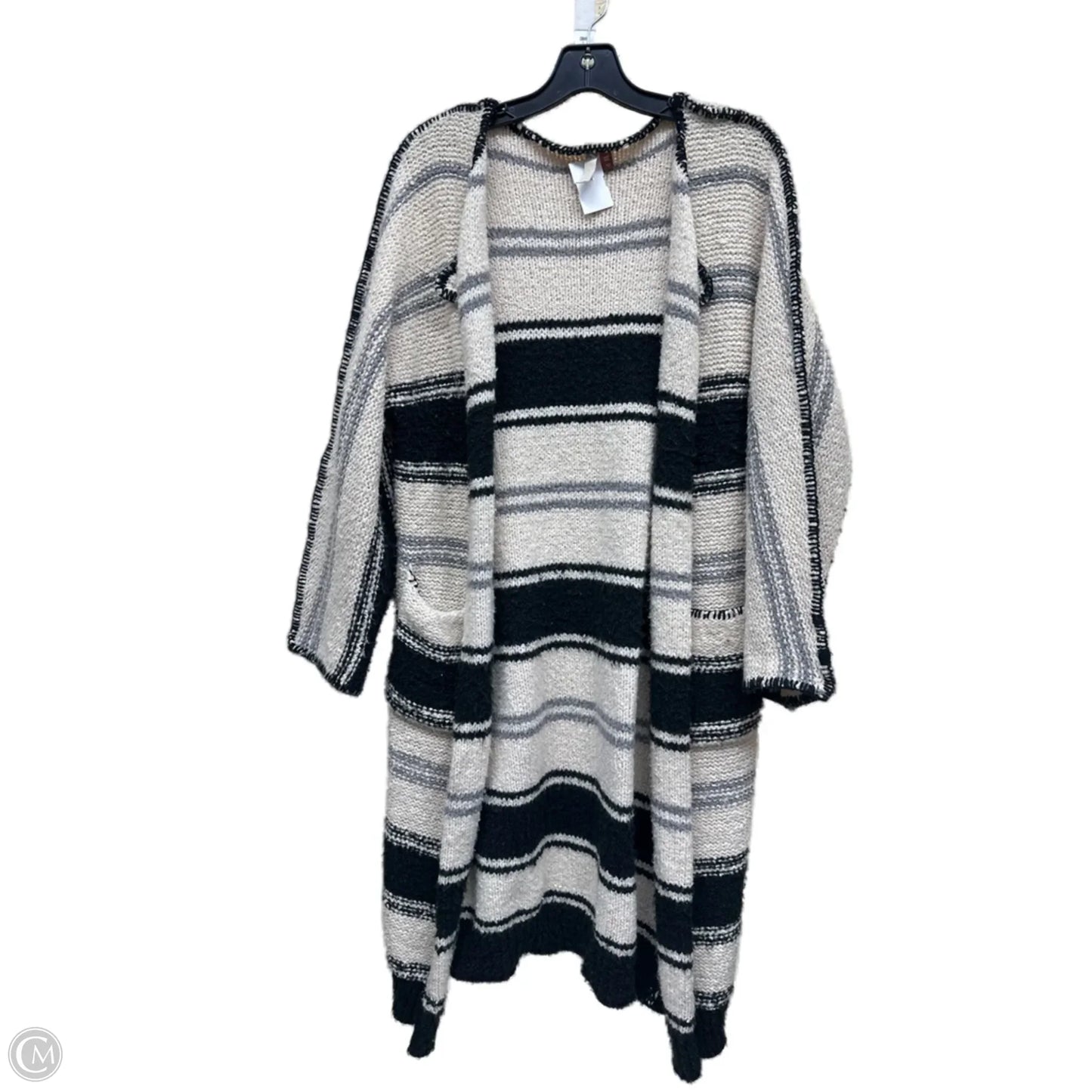 Sweater Cardigan By Pilcro In Striped Pattern, Size: Osfm