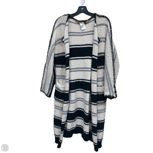 Sweater Cardigan By Pilcro In Striped Pattern, Size: Osfm